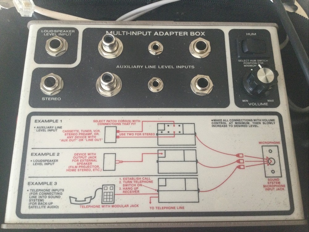 Emtech EJ-10 Multi -Input Adapter. Referred To as “Crab Box”.