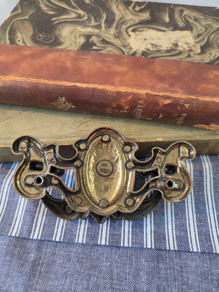 Antique Chippendale Style Brass Drawer Pull Drawer Handle