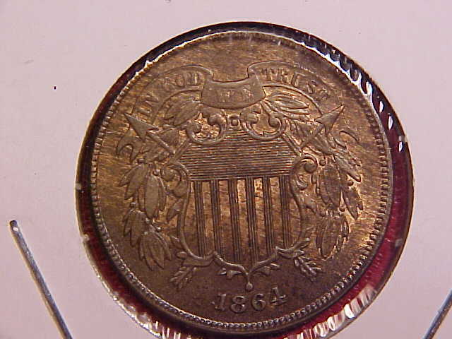 1864 TWO CENT PIECE - UNC - SEE PICS! - (N5268)