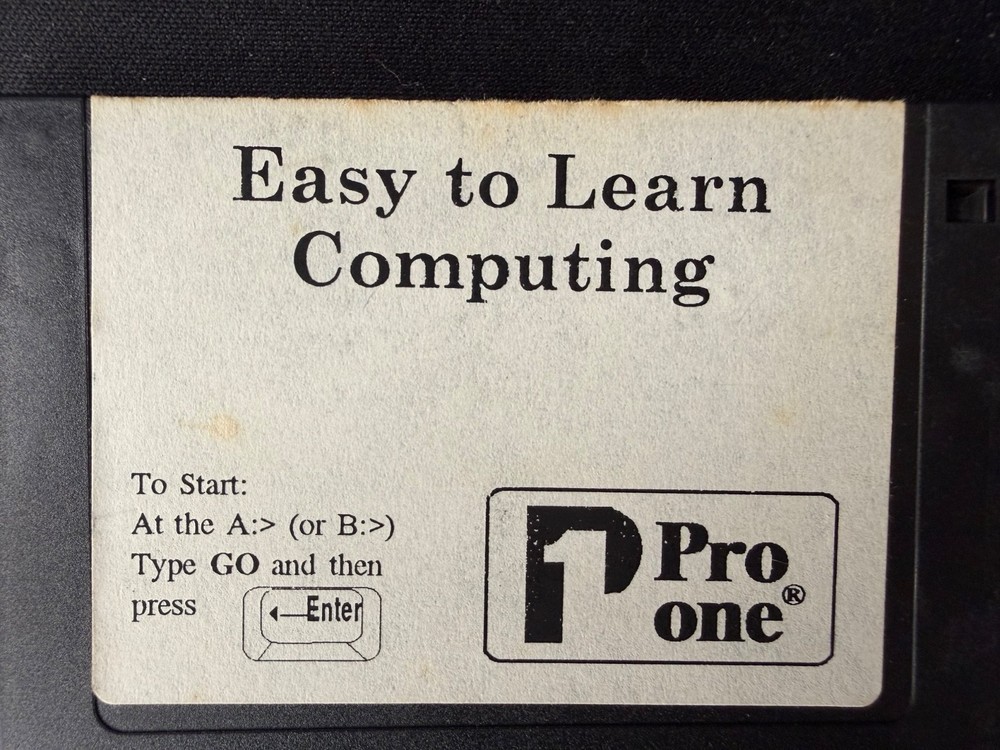 Pro one Easy To Learn Computing / Windows French 2 Disk 3.5" Set For Windows