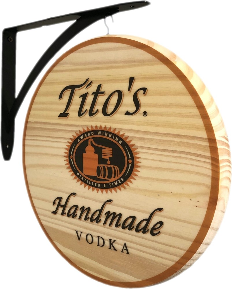 Tito's Handmade Vodka - 2 Sided Pub Sign