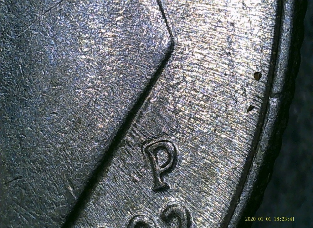 1992-P Roosevelt Dime Strike Through Error coin