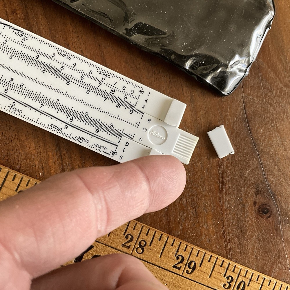 Broken Pickett 80 Basic Student Trig Slide Rule w/ Case