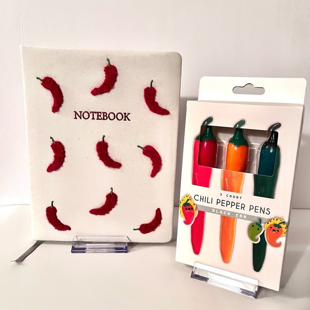 Chili Pepper Notebook and Pen Set