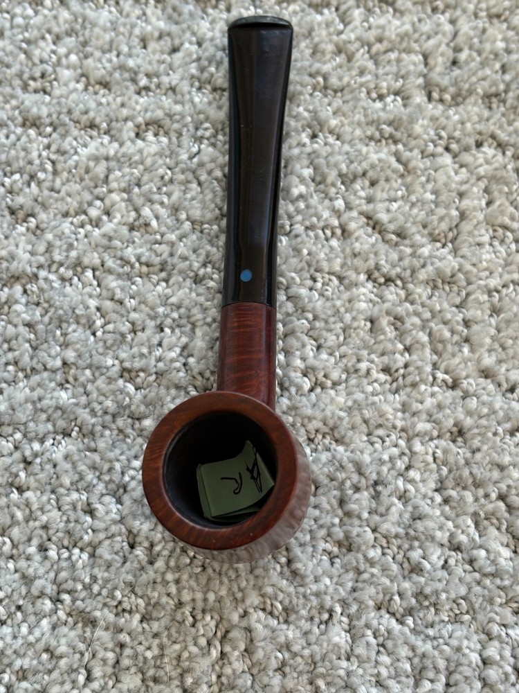 OLE JANSEN BRIAR 1950'S BILLIARD BLUE DOT STEM AR