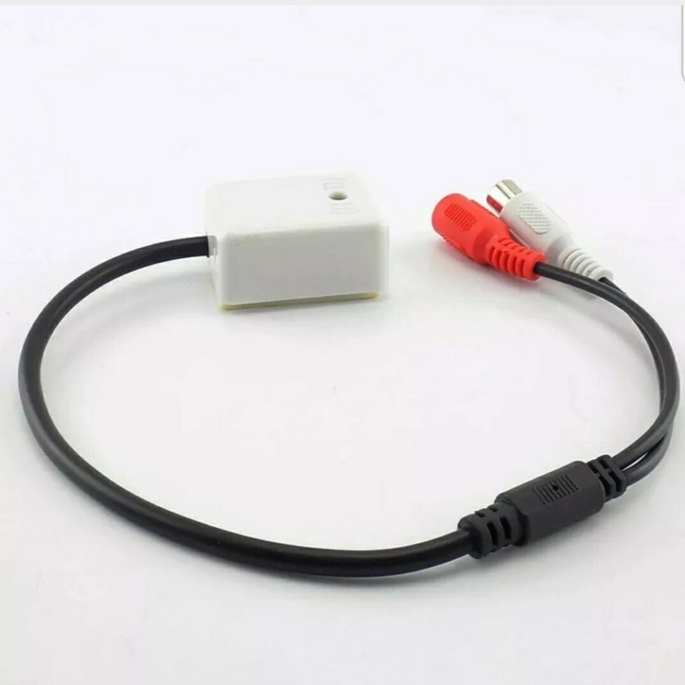 CCTV Camera Audio Microphone RCA DC High Sensitivity Gain Stick-on Mic for DVR