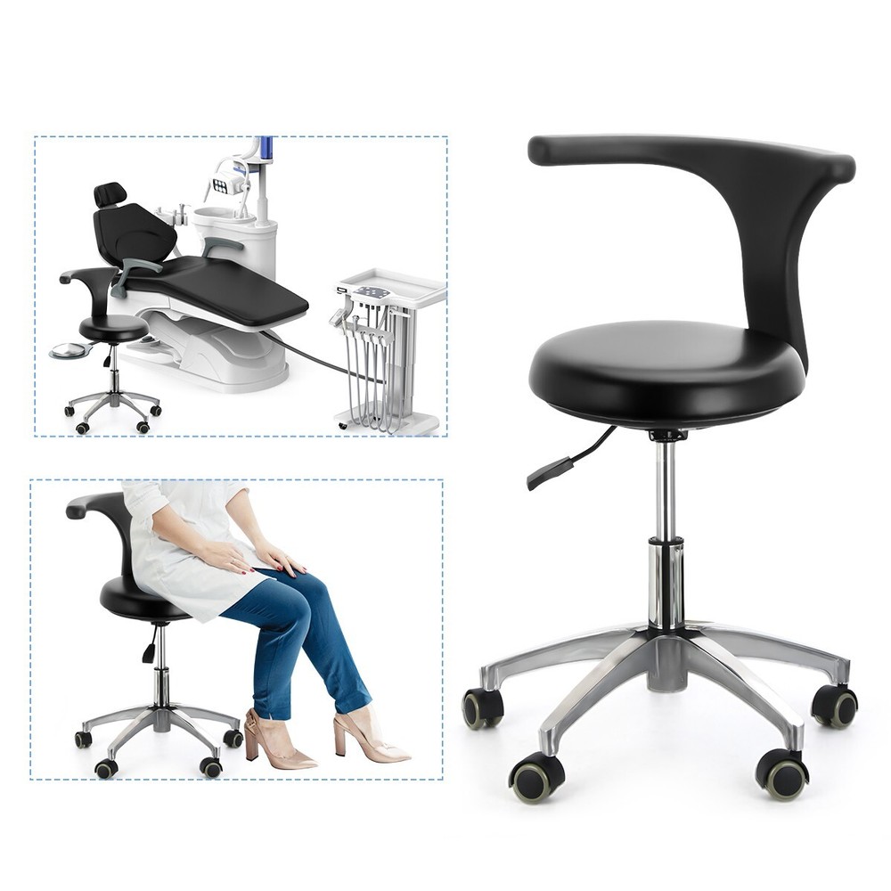Dental Unit Chair Computer Controlled DC Motor Ceramic spittoon +Doctor Stool US