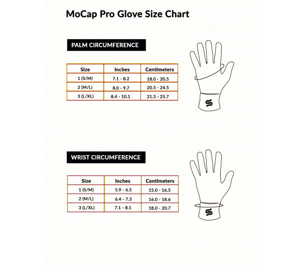 StretchSense Gloves MOCAP PRO Size 3