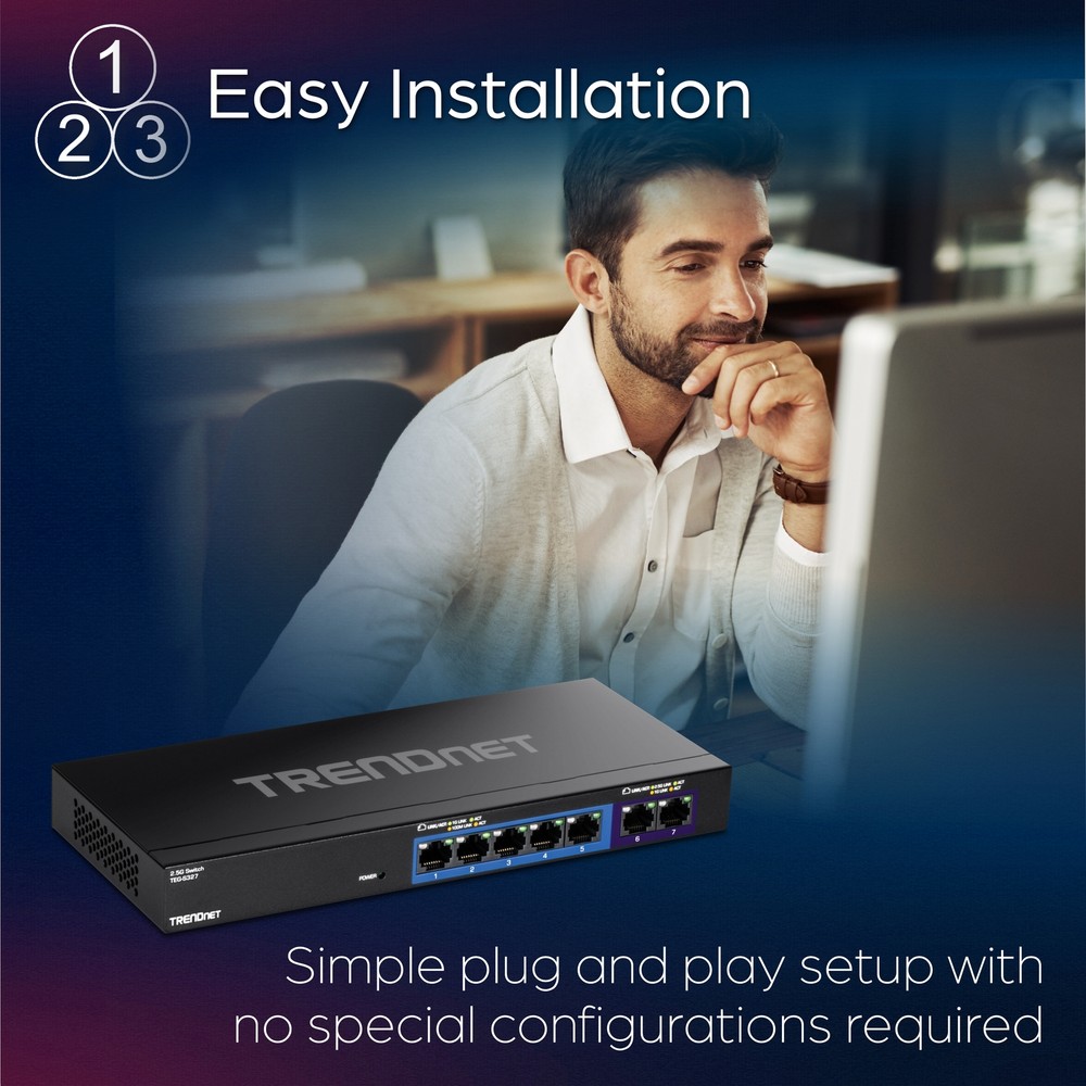 TRENDnet TEG-S327, 7-Port Multi-Gig Switch