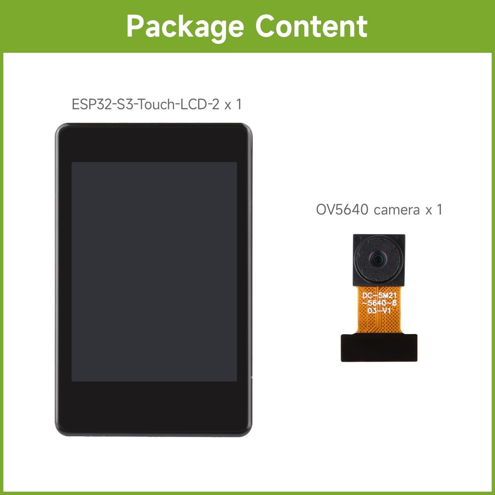 Waveshare ESP32-S3 2inch Capacitive Touch Display Development Board, 240×320
