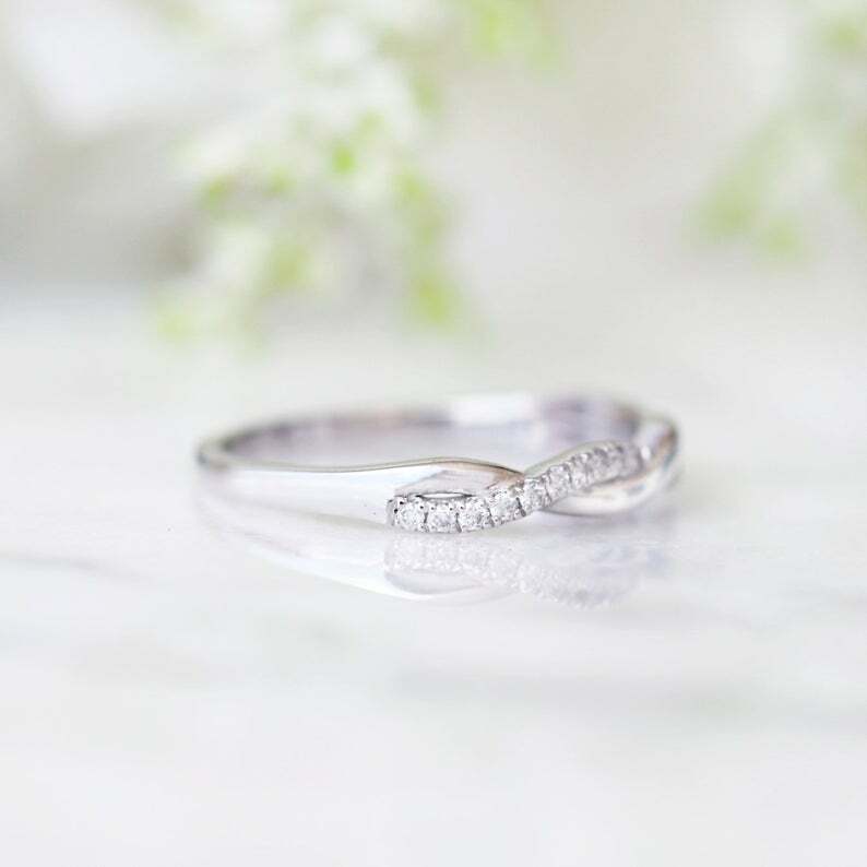 0.45 CT White Round Cut Matching Wedding Band Solid 925 Sterling Silver