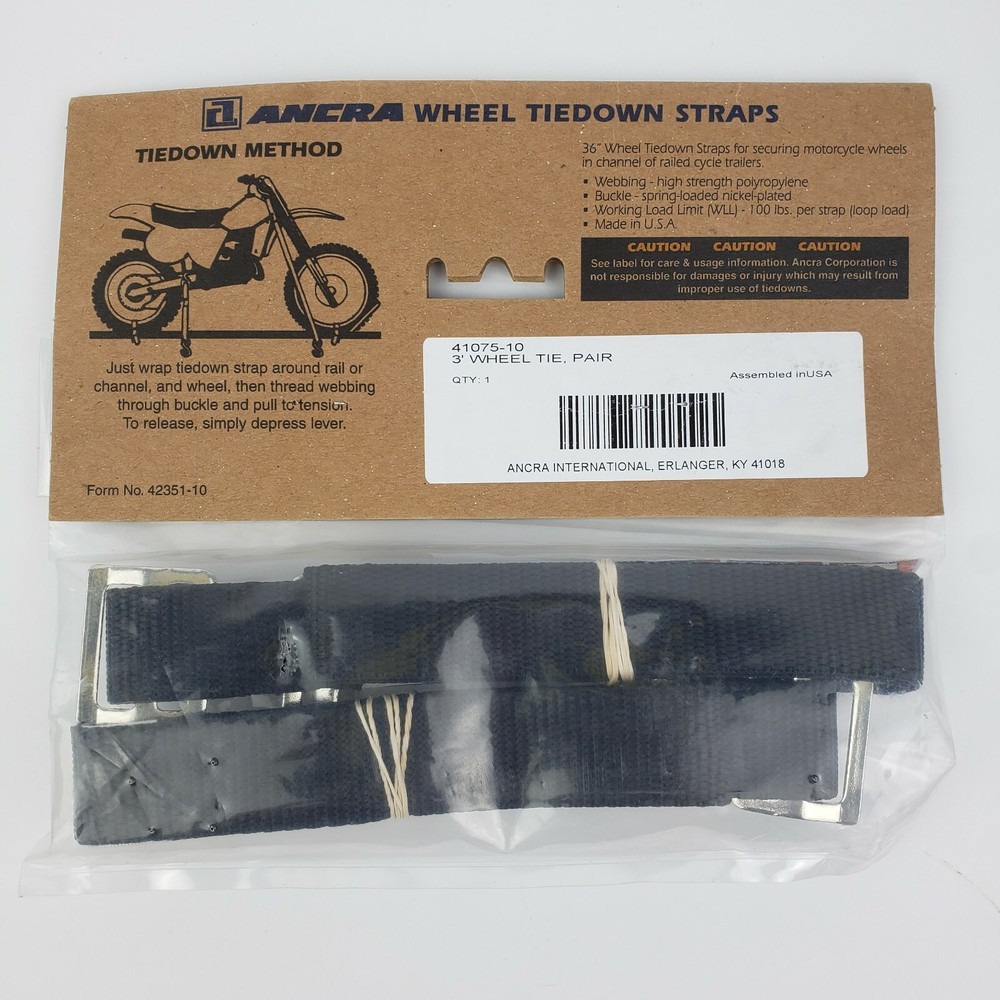 Ancra Wheel Tie Downs Black (41075-10)
