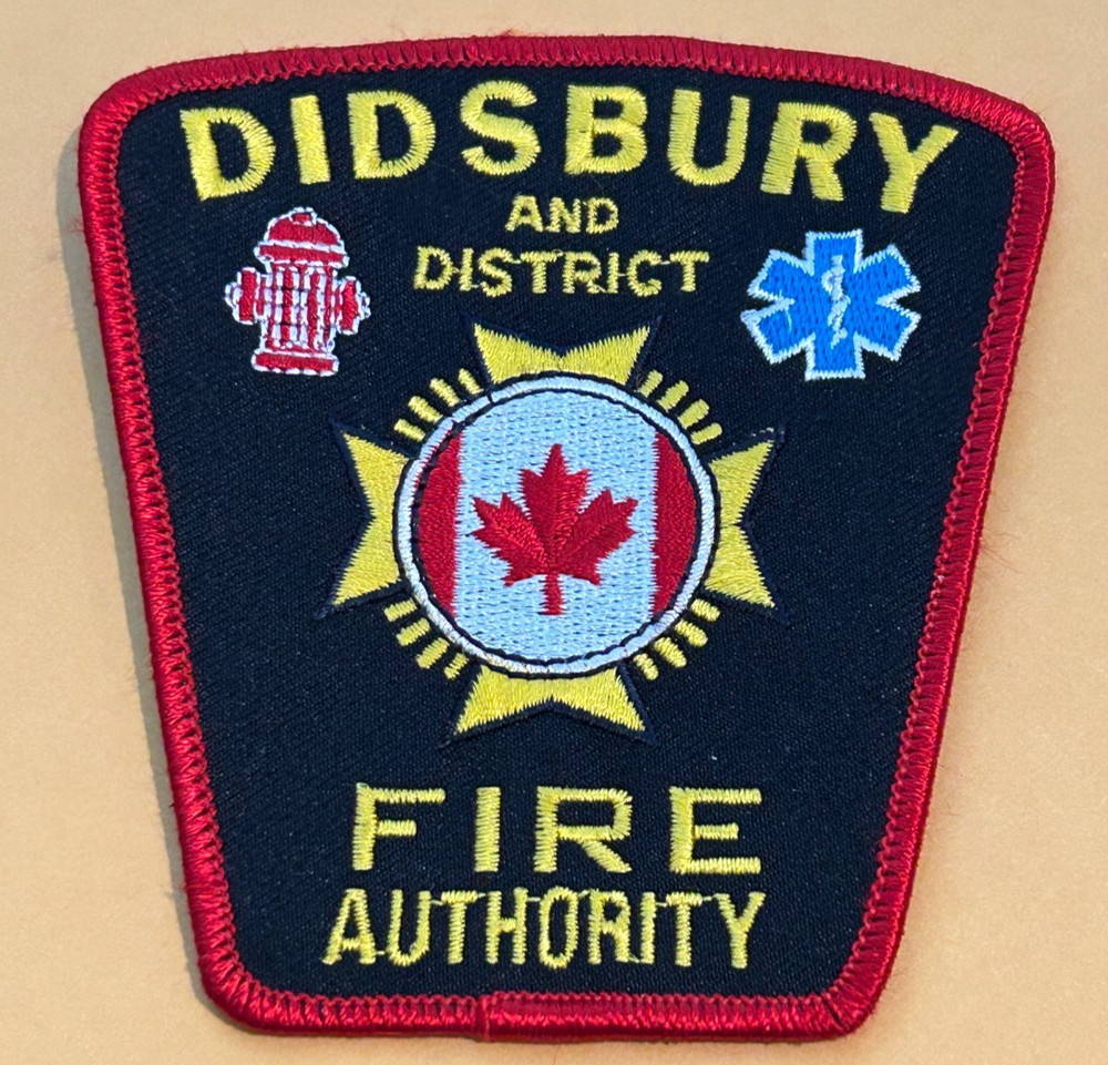 Didsbury Fire Authority & District Alberta Canada Patch Unused
