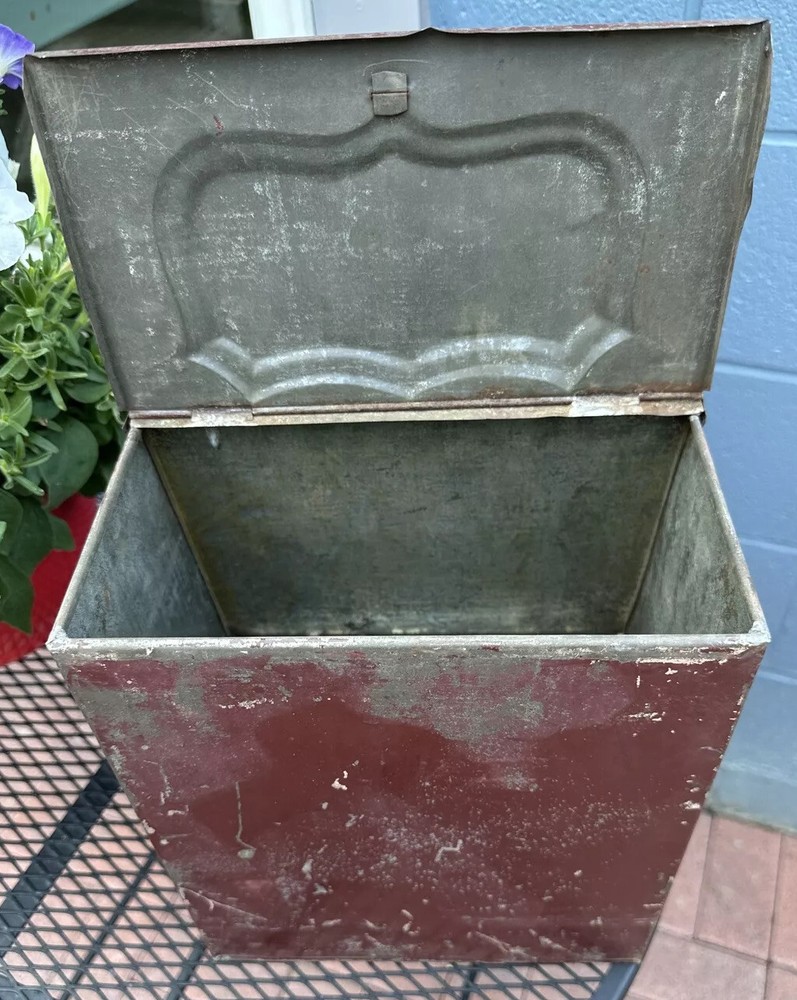Antique Tin Toleware Store Display Spice Container Italy