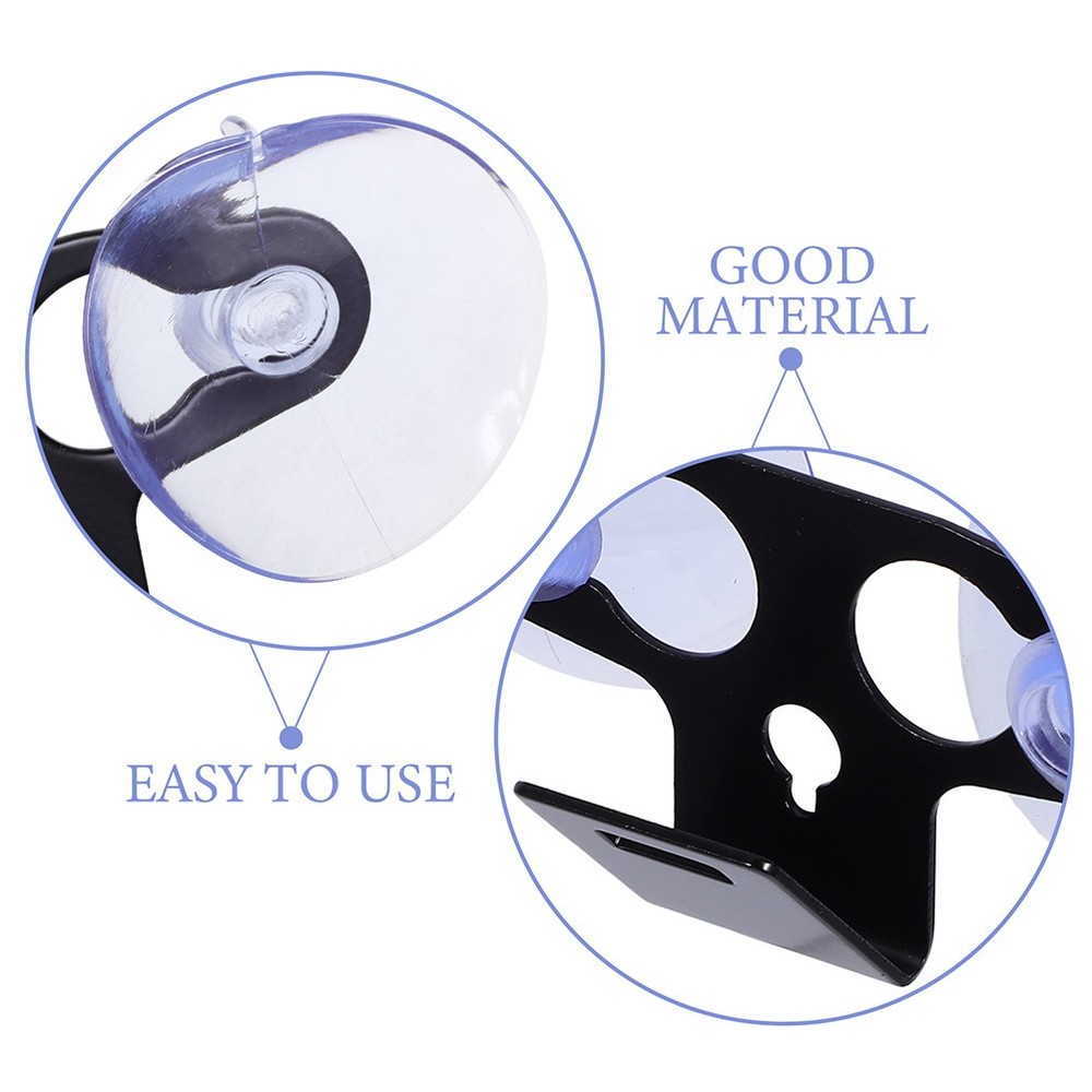 2 Pcs Windshield Radar Bracket Suction Cup Mounting Car Holder Dashboard