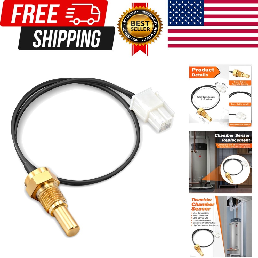 Water Heater Chamber Sensor, Compatible w/ Rheem AP19299, Ultra Low Nox Tankless