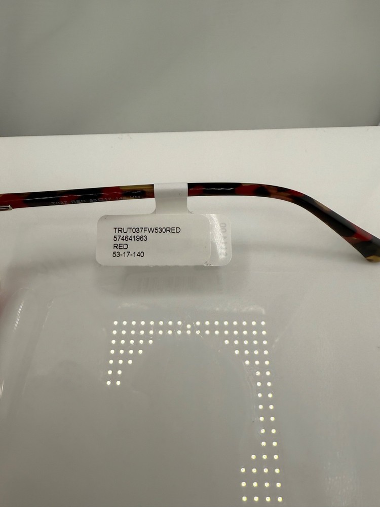 True Religion T037 Red Eyeglass Frames 53-17-140 NWT