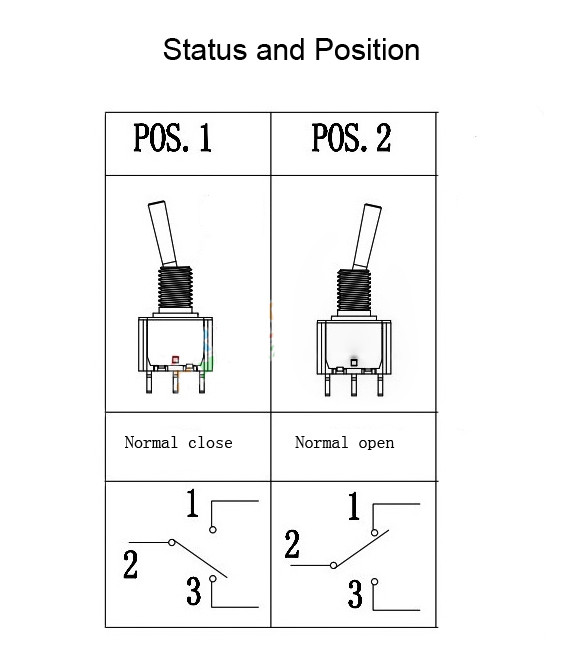 Automatic Reset 2-Position Toggle Switch for RC Transmitter Opentx 2.4g Remote