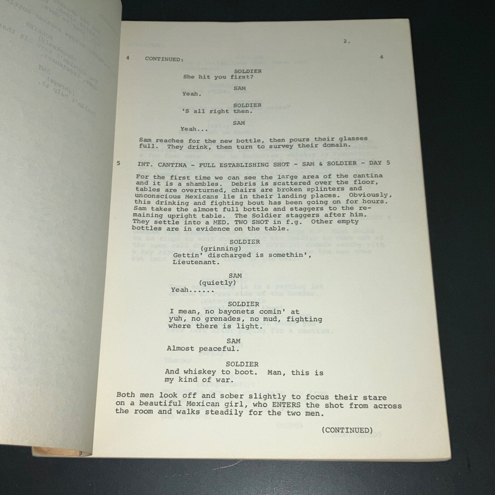 TIGER BY THE TAIL (1970) Low-Budget Action Script 107 W/B Pgs + COA!