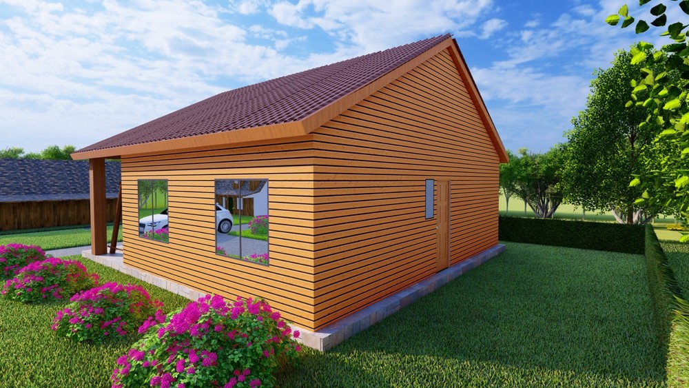 952sqft Tiny Cabin Design Blueprints: Featuring 2 Bedrooms, 1 Bathroom