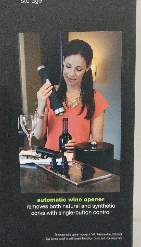 Cordless 7Pc Wine Accessory Gift Set PLATINUM Collection By Shift3