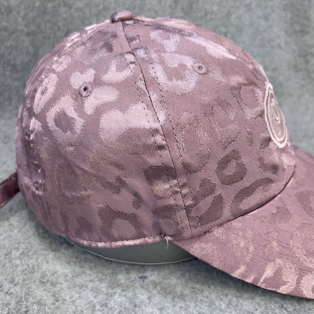 Pure Barre Pink Leopard Print Baseball Cap Hat Adjustable Strap OSFM