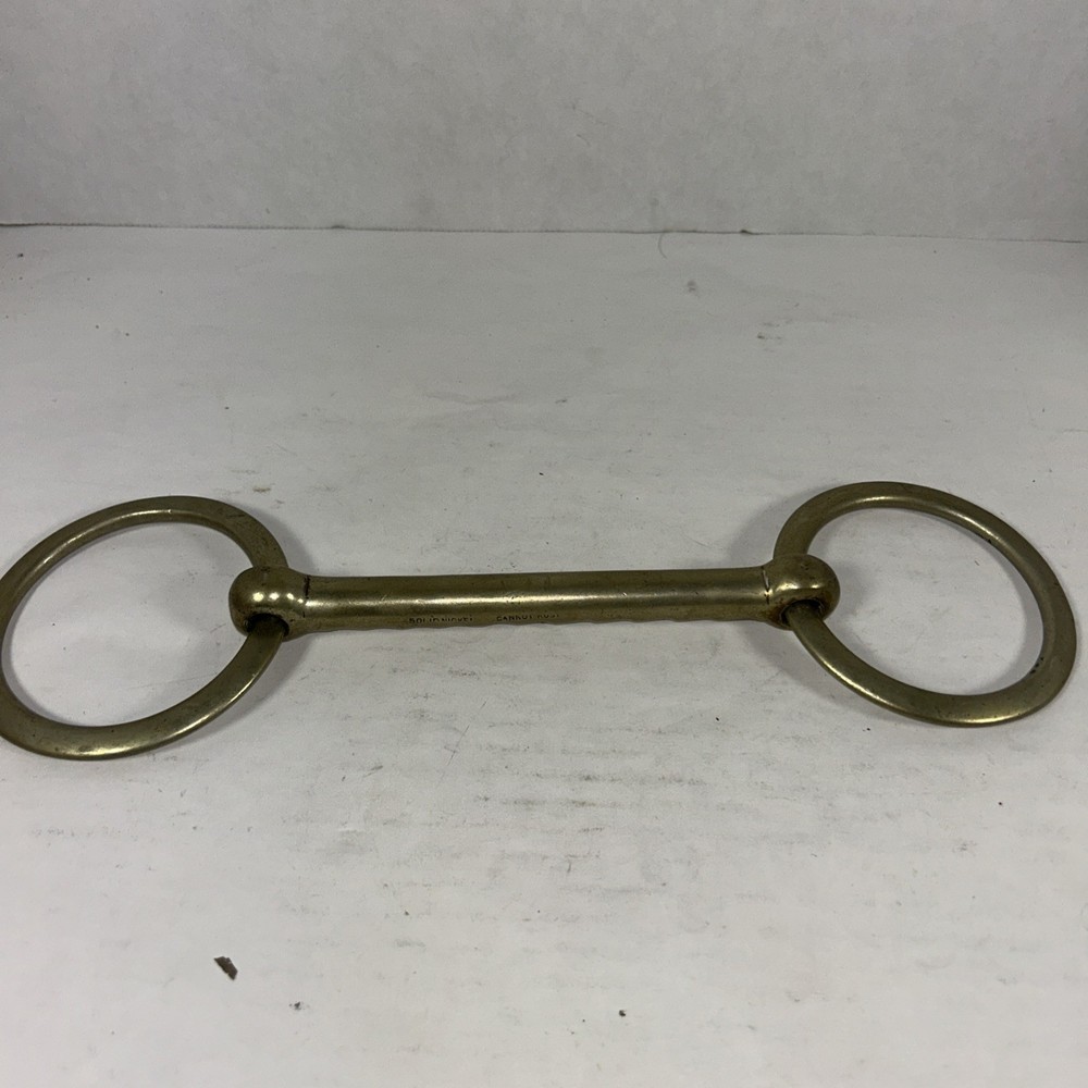 Vintage Solid Nickel Cannot Rust 6”Horse Bit HR8