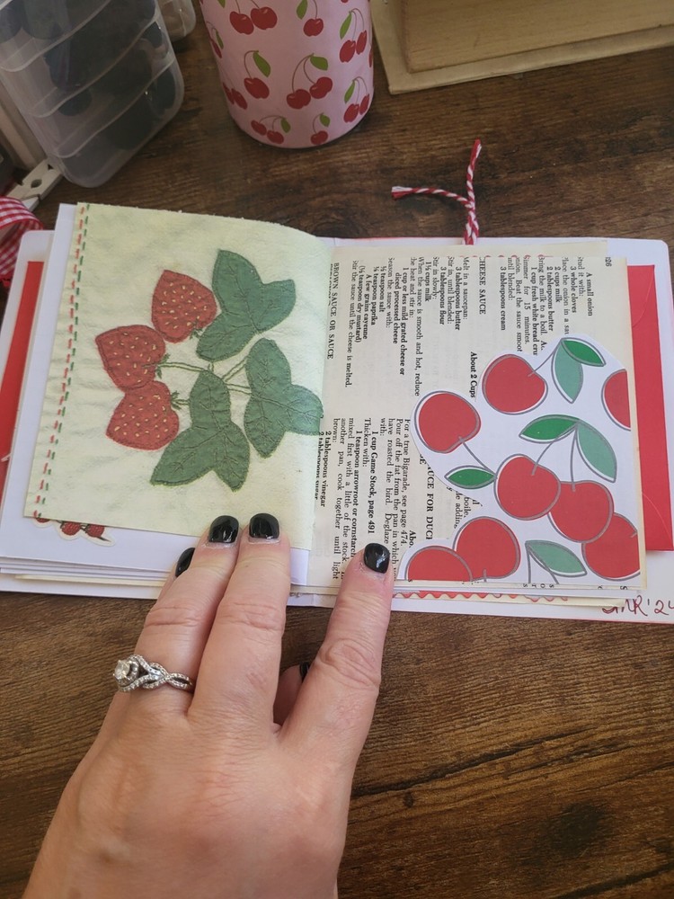 All Red And White Eclectic Journal