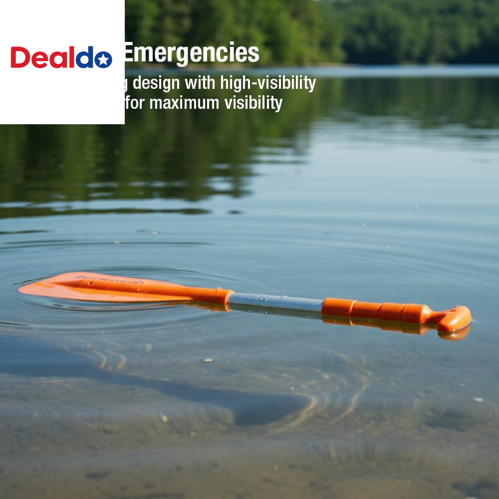 Emergency Telescoping Paddle for Boating, Orange