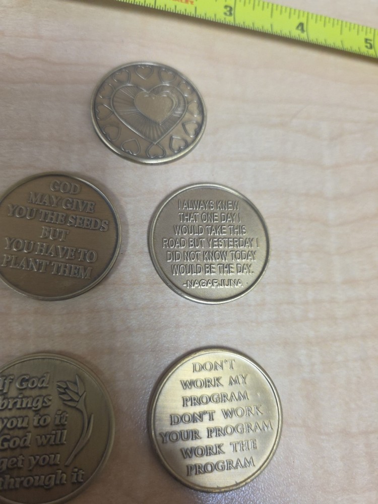 5 Sobriety Coins
