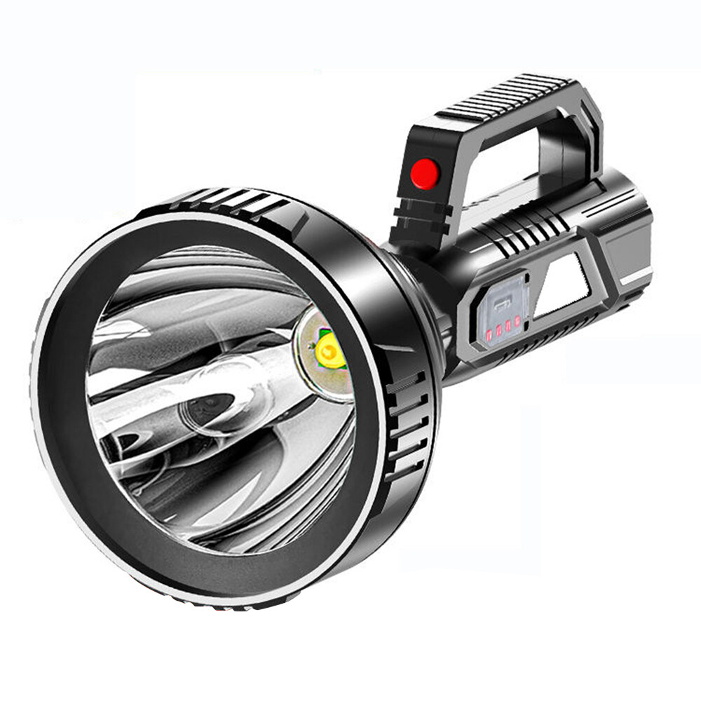 Portable Handheld LED Flashlight Torch Spotlight Searchlight USB Rechargeable