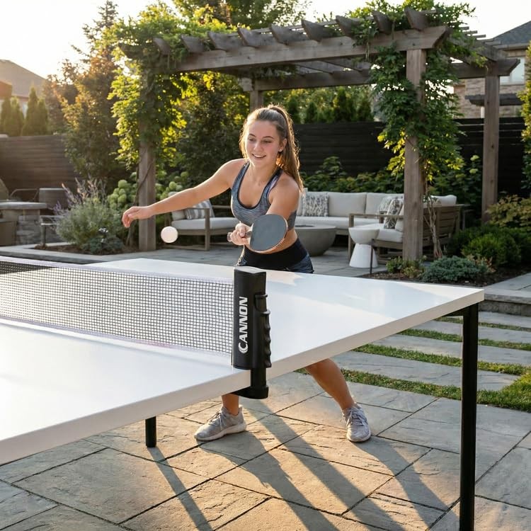 Retractable Table Tennis Net – Clamp-On Portable Net for Any Table – Adjustab...