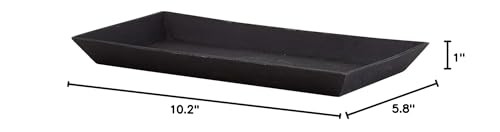 47th & Main Cast Iron Rectangular Serving Tray 10.2x5.80-Inches Durable