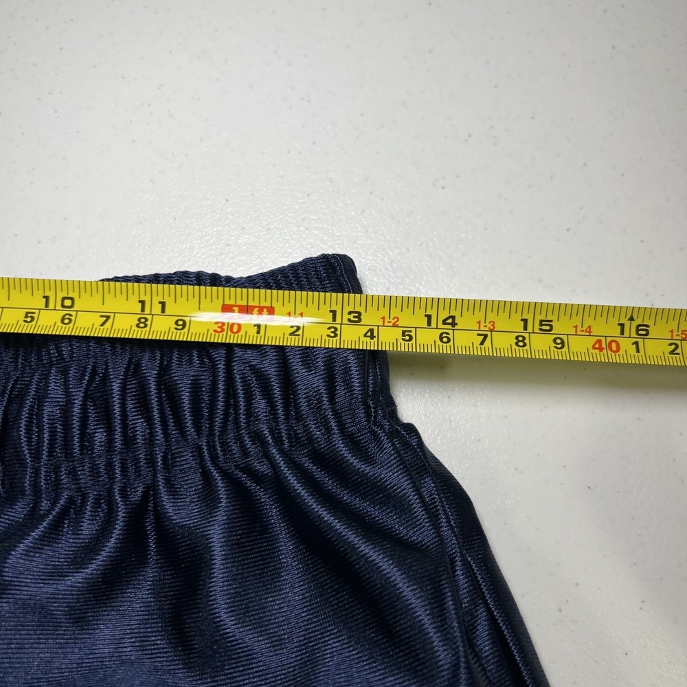 Eric Emanuel Mens Navy Blue Mesh Athletic Shorts Size Medium Drawstrings