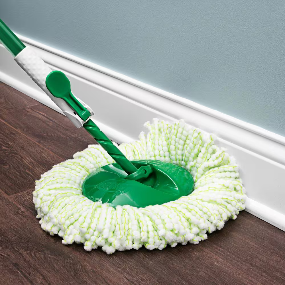 Tornado Spin Mop with Bucket Cleaning System, Microfiber Spin Mop Head, Machine