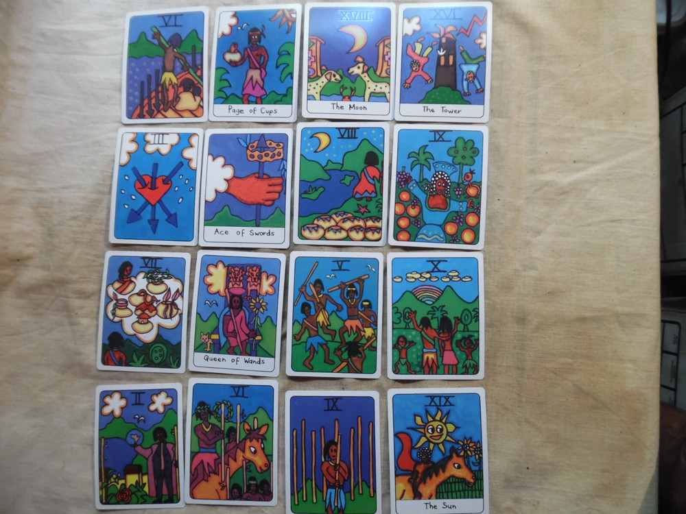 Rara African Tarot Cards In Corrugated Box Version Second Printing