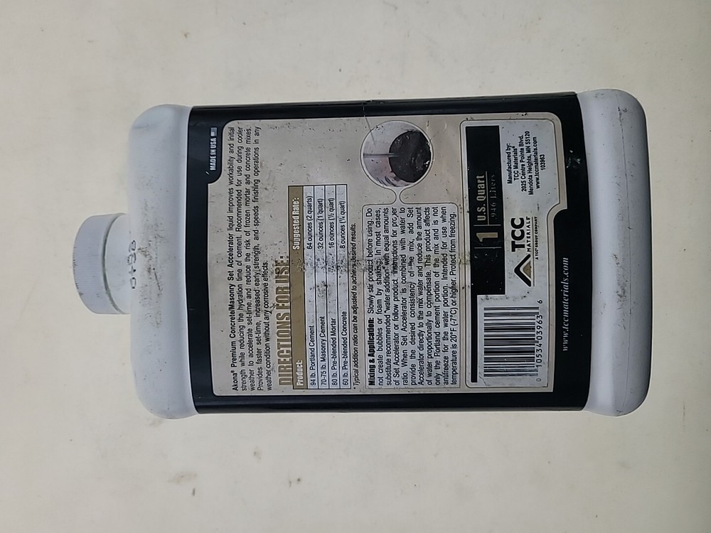 Tcc Materials Concrete Set Accelerator 1QT