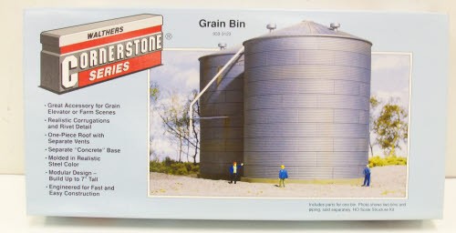 Walthers 933-3123 HO Grain Storage Bin Structure Building Kit