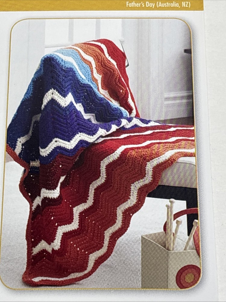 Rainbow Afghan Crochet Pattern Cards Pages