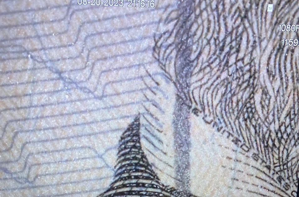 50 DOLLAR 2017A STAR NOTE INK LINE ERROR ON OBVERSE