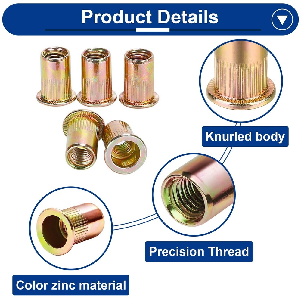 Tnisesm Rivet Nut Tool Kit,Rivnut Tool Kits,Professional Nutsert Tool Kit wit...