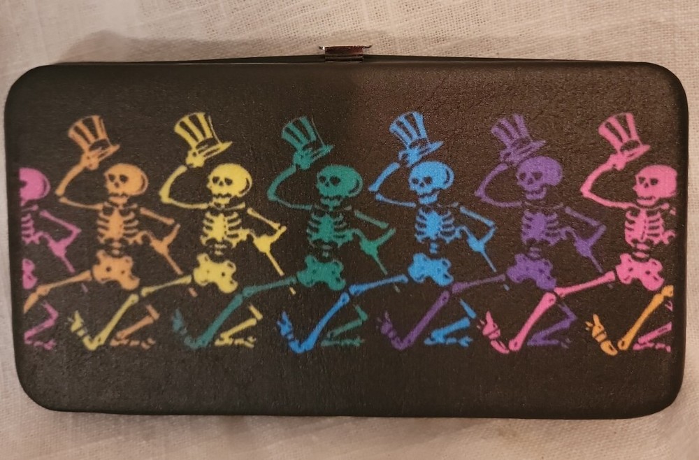 GRATEFUL DEAD DANCING SKELETONS HINGED WALLET