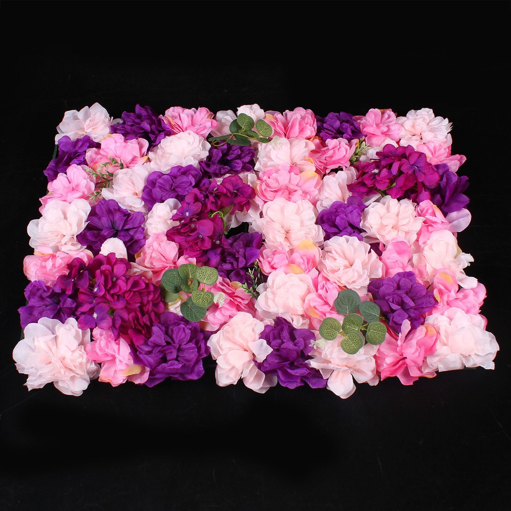 6*Artificial Flower Wall Panel Indoor Outdoor Flower Wall Panel For WeddingDecor