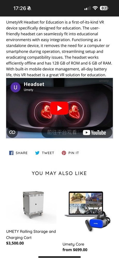 UMETY VR HEADSETS Solution For Education And Training