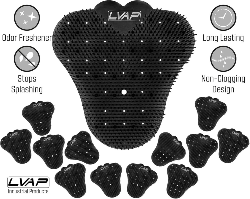 Urinal Screen Deodorizer (12-Pack) - Anti-Splash Urinal Cakes, Toilet Deodorizer