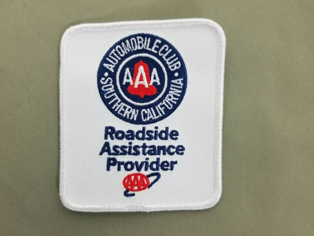 AAA Roadside Assistance Embroidered Iron On Patch