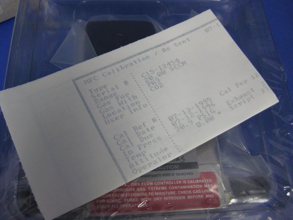 Unit UFC-1400A Mass Flow Controller, PH3, 20 SCCM, Refurbished