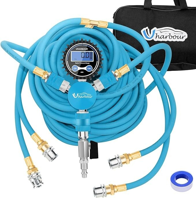 Digital Rapid 4 offroad Tire Inflation Deflation System with closed flow chuck