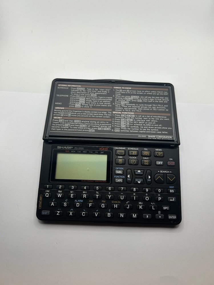 Sharp ZQ-2000 16kb Electronic Organizer Untested