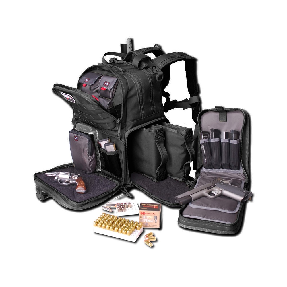 G Outdoors Tactical Range Backpack, Black, Large